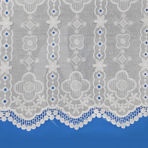 3D Embroidery Cotton Lace 53inch Cuttable 