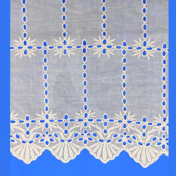 3D Embroidery Cotton Lace 53inch Cuttable 