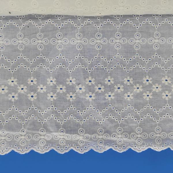 3D Embroidery Cotton Lace 53inch Cuttable 